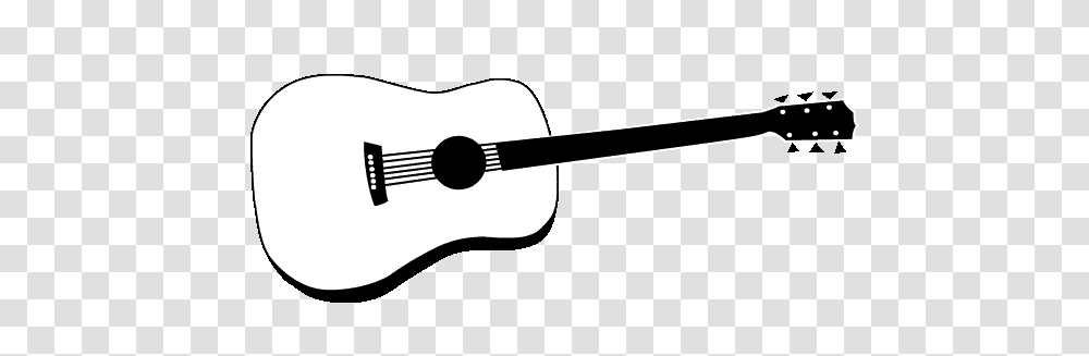Acoustic Guitar Black And White Acoustic Guitar, Leisure Activities, Musical Instrument, Bass Guitar Transparent Png