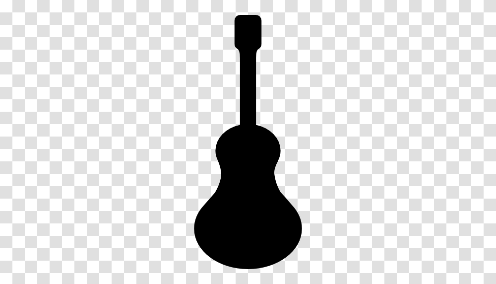 Acoustic Guitar Icon, Shovel, Tool, Silhouette, Leisure Activities Transparent Png