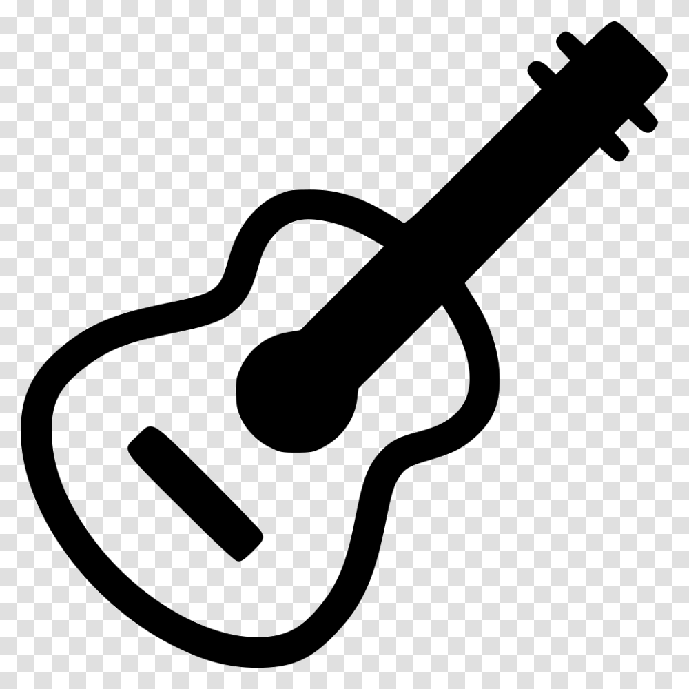 Acoustic Guitar Instrument Guitar Icon Free, Stencil, Shovel, Tool, Leisure Activities Transparent Png