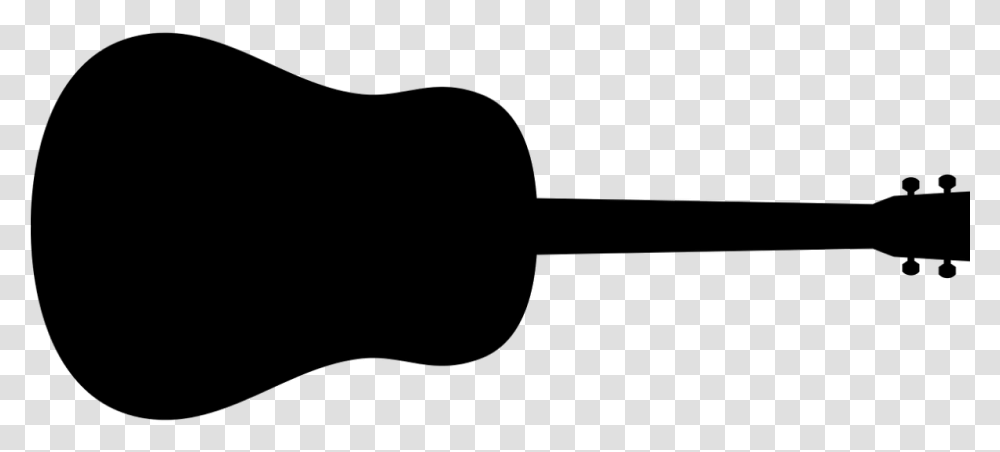 Acoustic Guitar Music Electric Guitar Guitarist Acoustic Guitar Silhouette, Gray Transparent Png