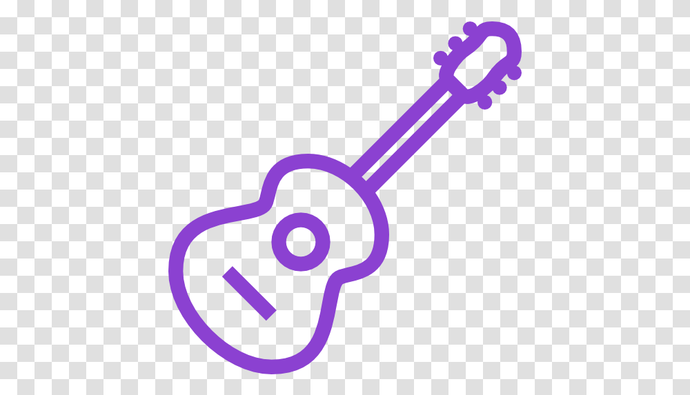 Acoustic Guitar Musical Instrument Free Icon Of Icon Children Play Music, Key, Scissors, Blade, Weapon Transparent Png