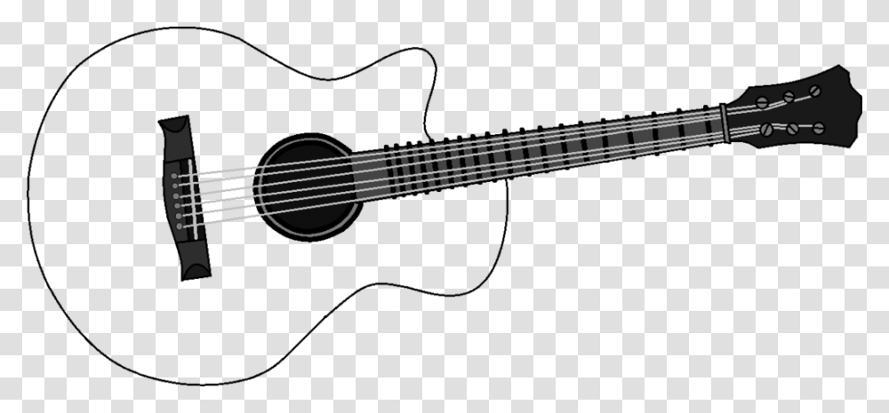 Acoustic Guitar Outline Pictures Of Guitar, Leisure Activities, Musical Instrument, Bass Guitar Transparent Png