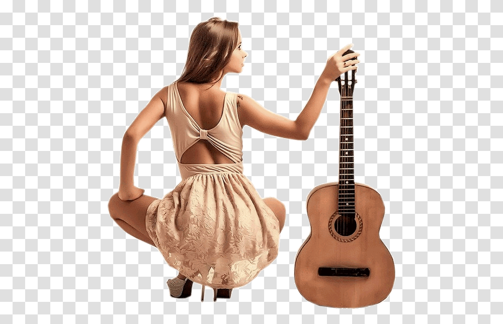 Acoustic Guitar Woman Guitar, Person, Leisure Activities, Musical Instrument, Female Transparent Png