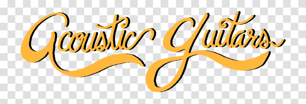 Acoustic Guitars Cool Cat Music Company, Calligraphy, Handwriting, Label Transparent Png