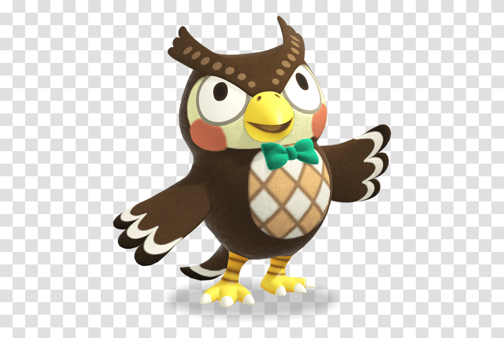 Acpocketnews Blathers Animal Crossing New Horizons, Toy, Bird, Art, Angry Birds Transparent Png