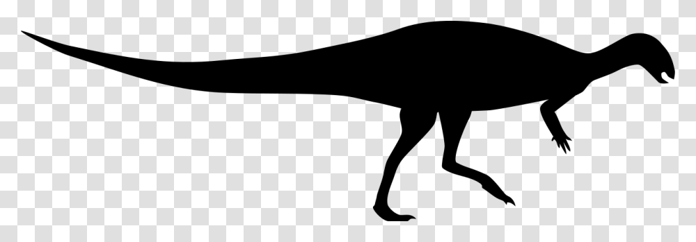 Acrocanthosaurus Silhouette, Gray, World Of Warcraft Transparent Png