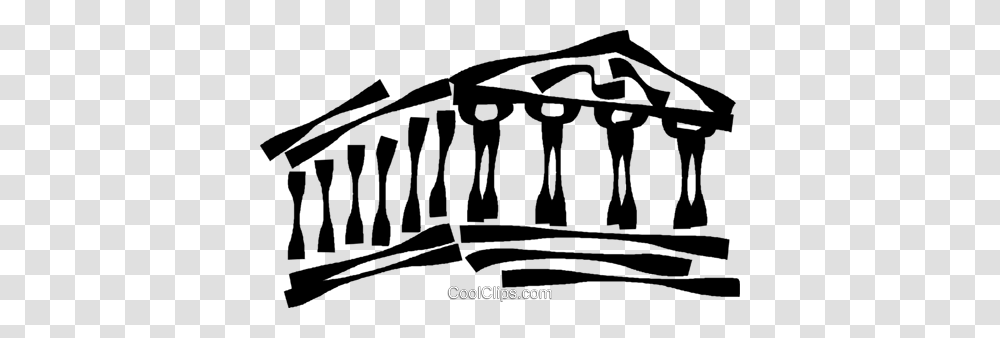Acropolis Royalty Free Vector Clip Art Illustration, Hourglass, Building, Handrail, Banister Transparent Png