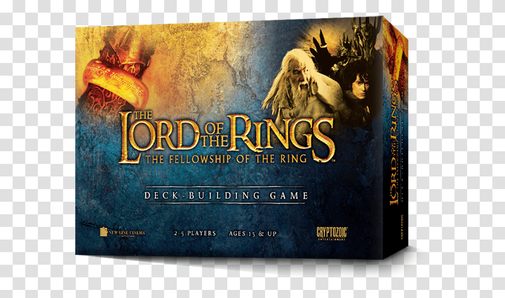 Across The Board Games Lord Of The Rings Fellowship Of The Ring Deck Building Game, Poster, Advertisement, Paper, Flyer Transparent Png