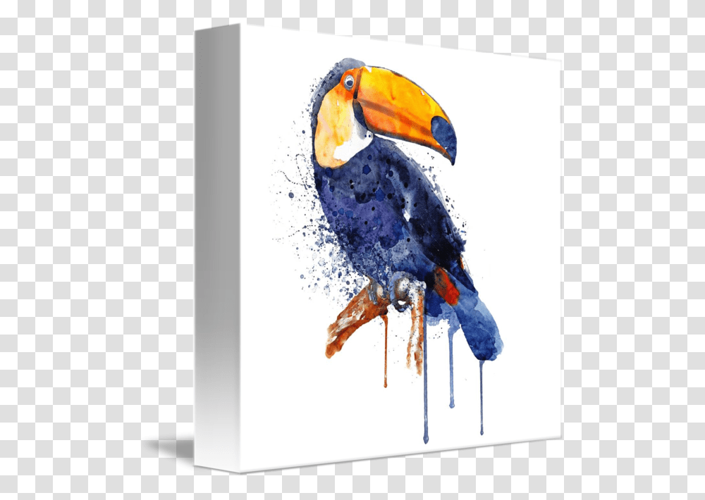 Acrylic Acrylic Print Toucan Painting, Bird, Animal, Beak, Insect Transparent Png