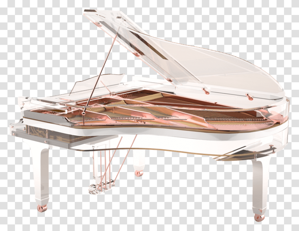 Acrylic Glass Pianos For Rose Gold Piano, Grand Piano, Leisure Activities, Musical Instrument, Boat Transparent Png