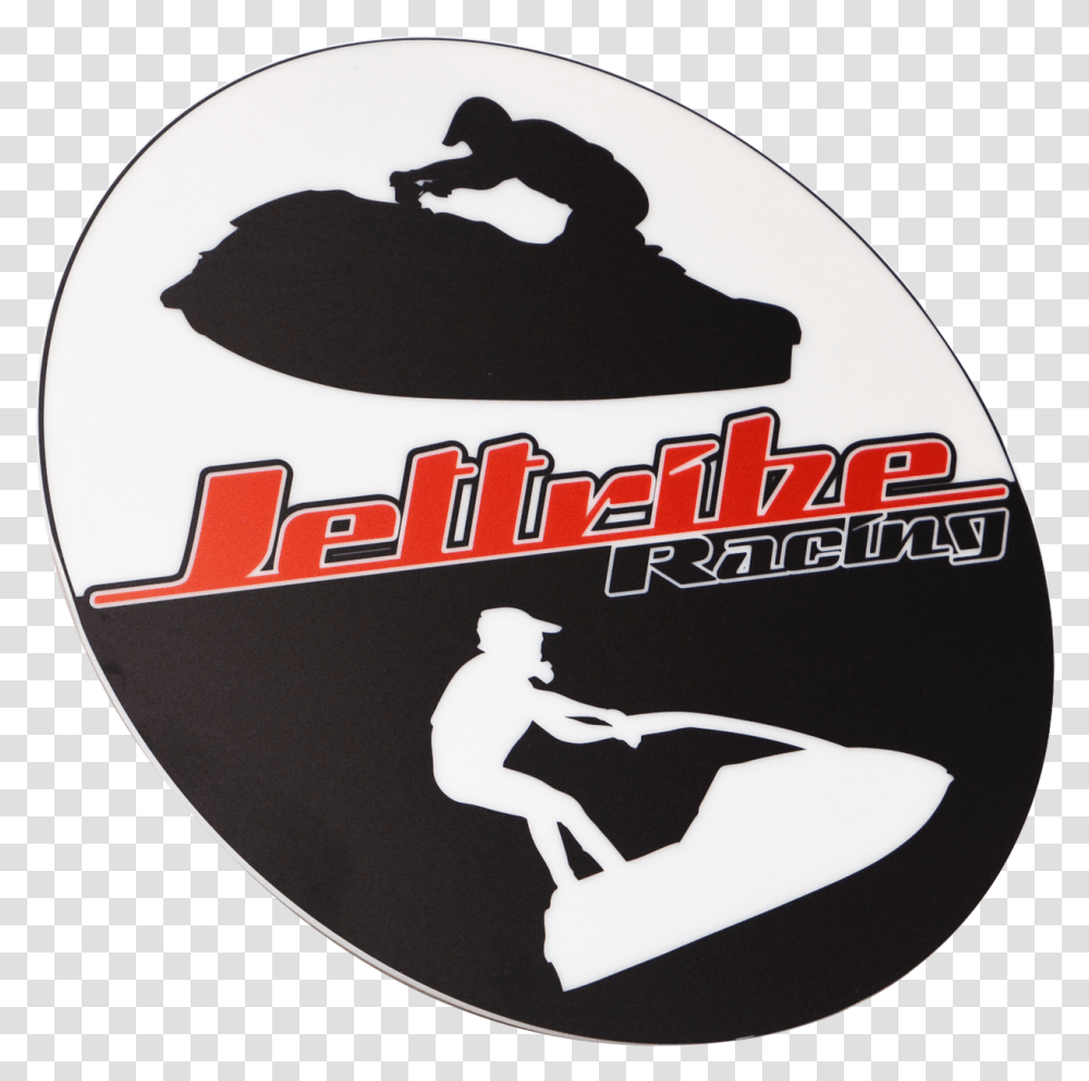 Acrylic Jettribe Icon Circle Logo Sign Jet Ski, Label, Text, Person, Human Transparent Png