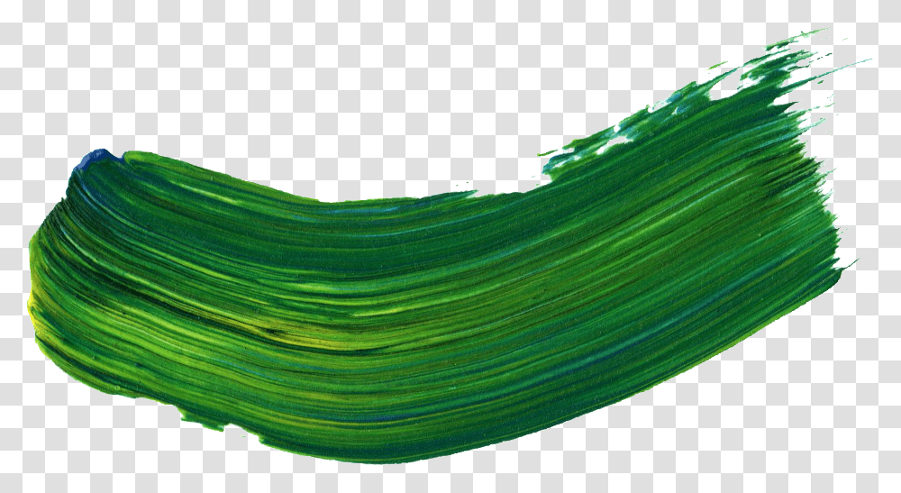 Acrylic Paint Paint Brush Strokes, Green, Plant Transparent Png