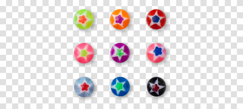 Acrylic Screw On Glitter Star Ball Navagraha Stones, Star Symbol, Nuclear Transparent Png
