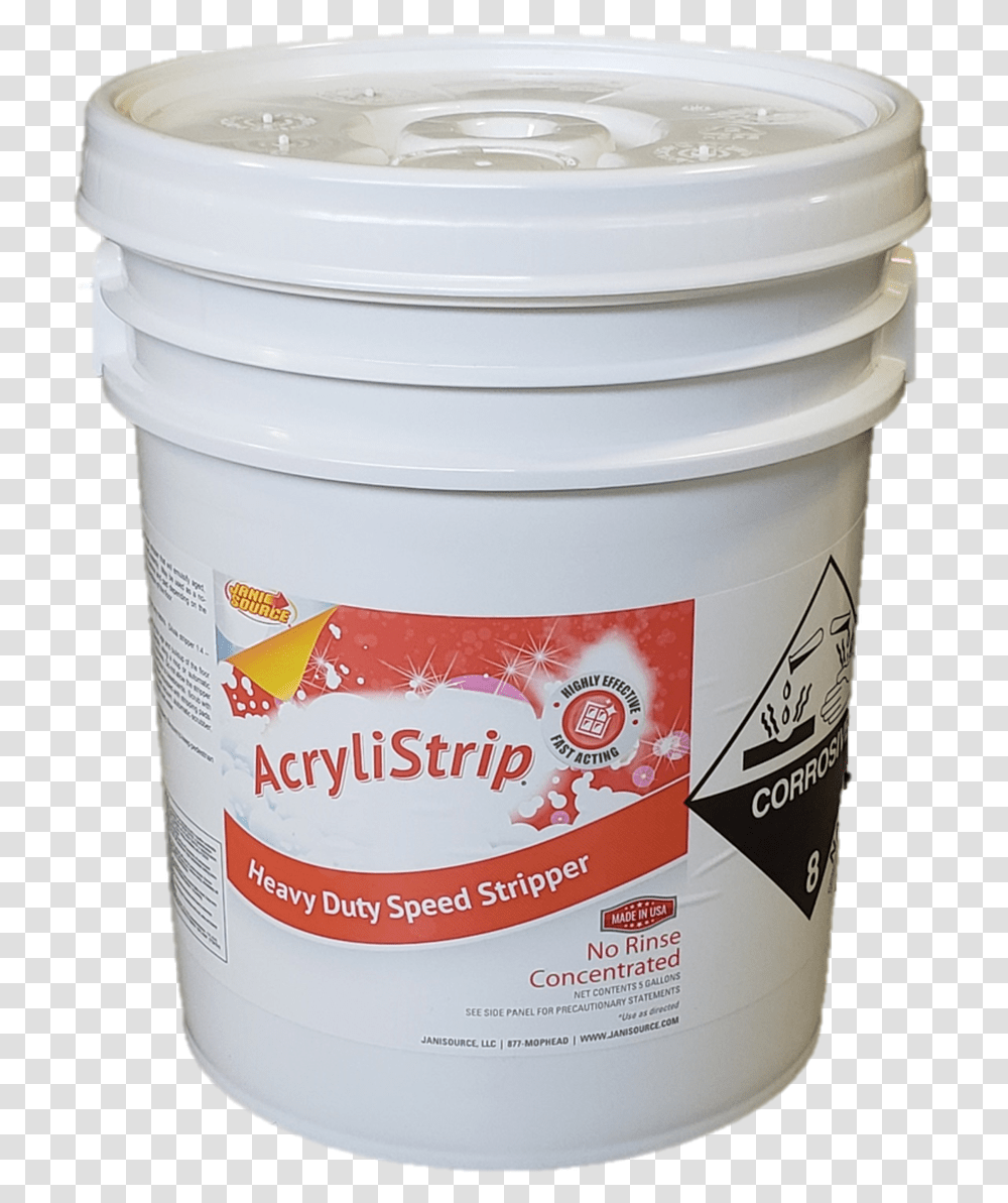 Acrylistrip Commercial Floor Finish Stripper 5 Gallon Plastic, Bucket, Milk, Beverage, Drink Transparent Png