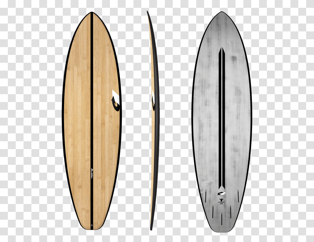 Act Bigboy Brushedbamboo Surfboard, Sea, Outdoors, Water, Nature Transparent Png