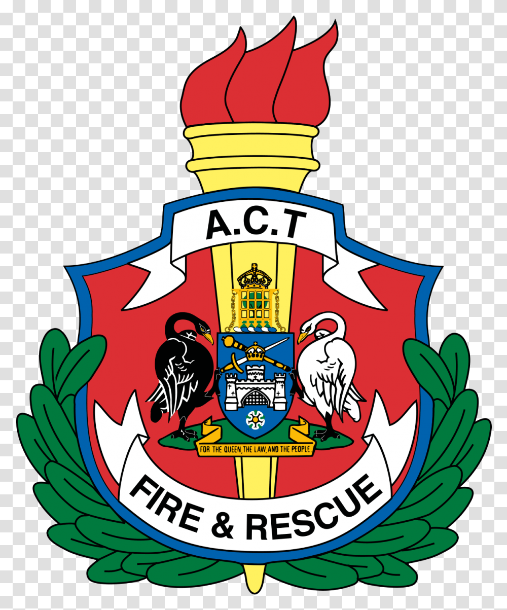 Act Fire Amp Rescue, Emblem, Logo, Trademark Transparent Png