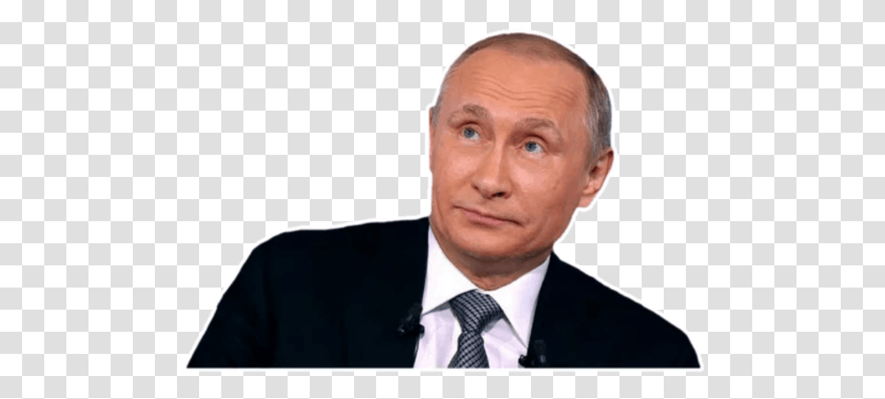 Act Like Putin Messages Sticker 10 Stiker Putin, Face, Person, Tie, Accessories Transparent Png