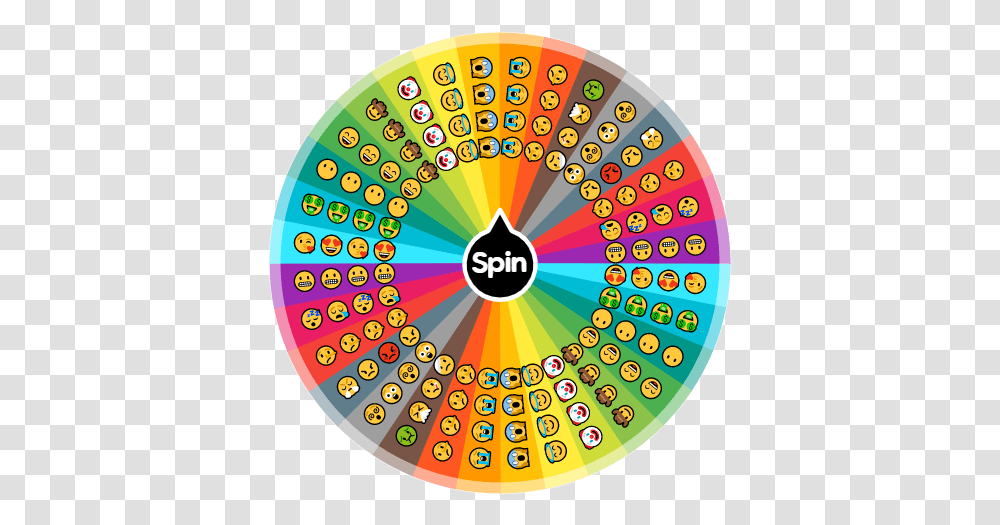 Act Like This Emoji Spin The Wheel And You Have To Circle, Disk, Rug, Symbol, Dvd Transparent Png