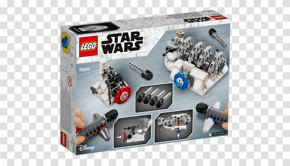 Action Battle Hoth Generator Attack Lego Star Wars Logo, Race Car, Sports Car, Vehicle, Transportation Transparent Png