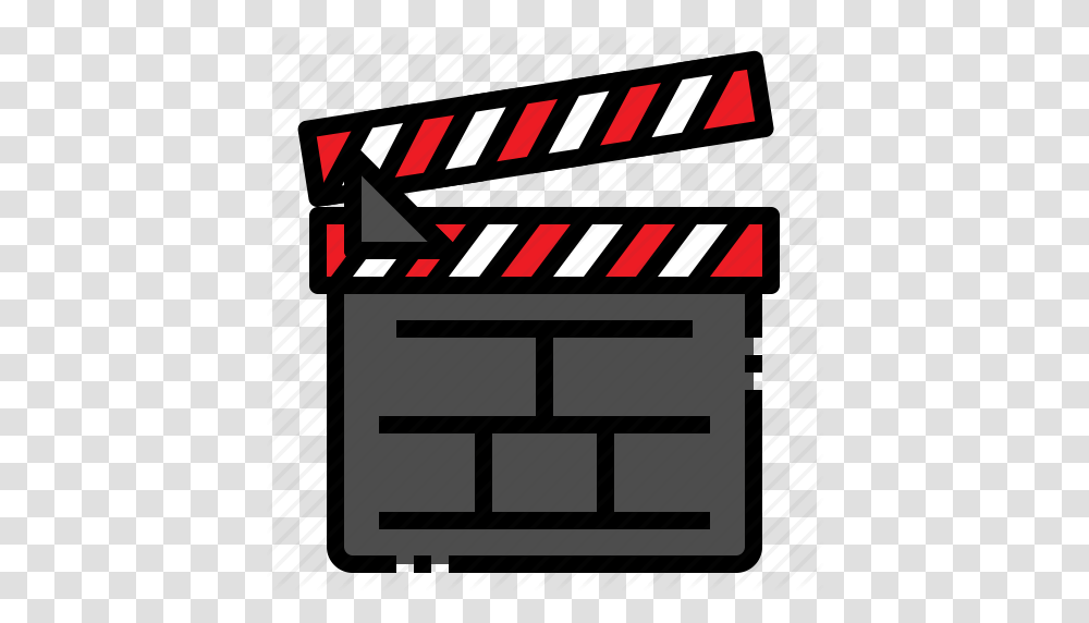 Action Clapboard Clapperboard Director Movie Icon, Label, Fence, Urban Transparent Png
