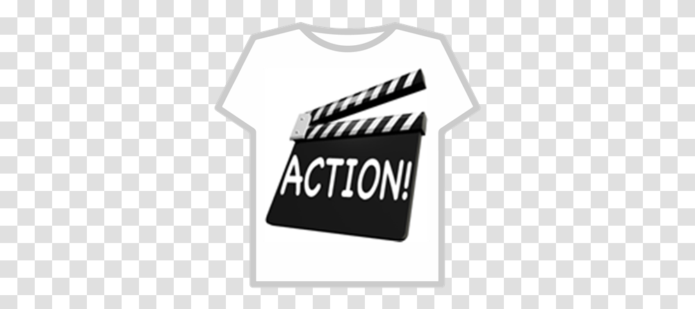 Action Clapboard Roblox Roblox Glitch T Shirt, Clothing, Apparel, T-Shirt, Sleeve Transparent Png