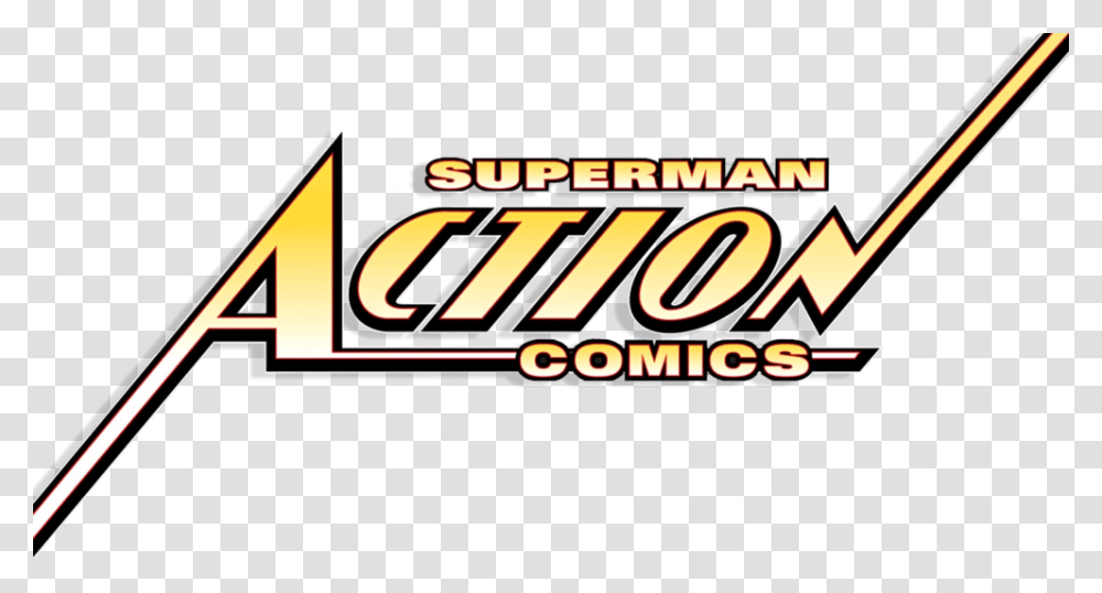 Action Comics Logo Superman Action Comics Logo, Game, Pac Man Transparent Png