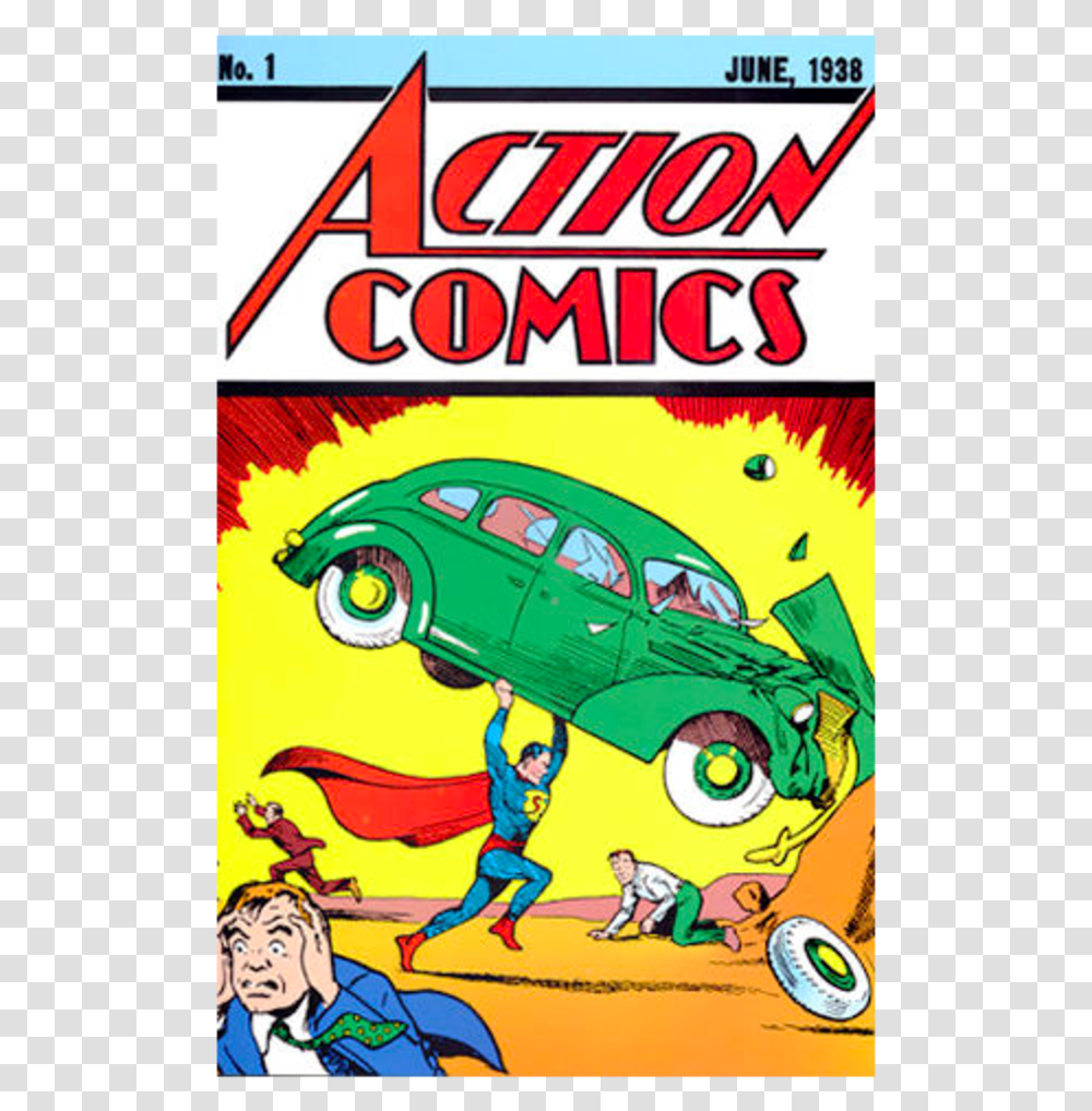 Action Comics, Person, Human, Book, Flyer Transparent Png