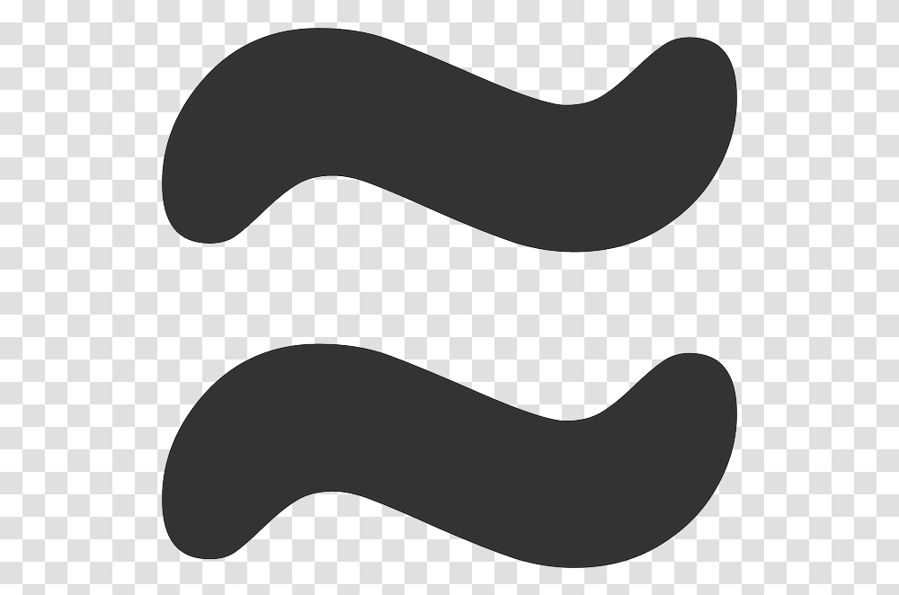 Action Equals Equal Free Vector Graphic On Pixabay Two Wavy Lines Symbol, Silhouette, Mustache, Text, Sand Transparent Png