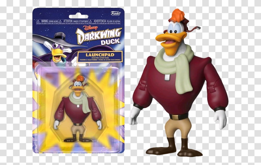 Action Figure By Funko Darkwing Duck Figure, Super Mario, Figurine, Toy Transparent Png