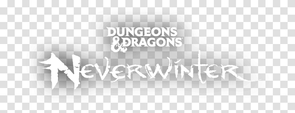 Action Mmorpg Based Dungeons And Dragons Neverwinter Logo, Text, Handwriting, Calligraphy, Label Transparent Png