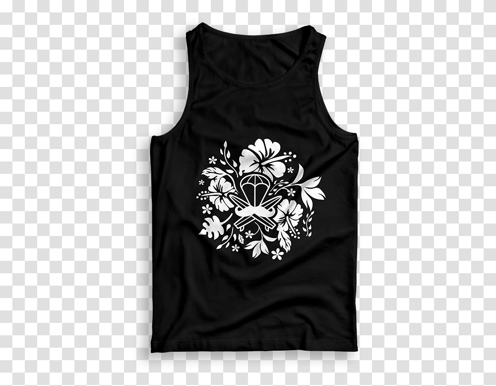 Active Tank, Apparel, Floral Design, Pattern Transparent Png