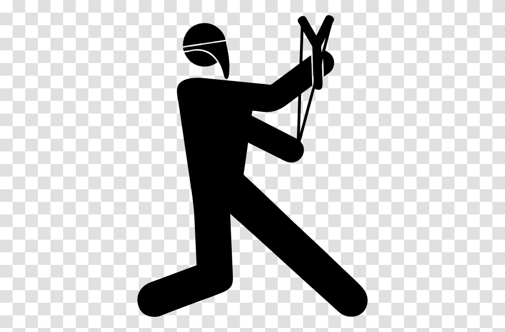 Activistwithslingshot Clip Art, Silhouette, Person, Kneeling, Hammer Transparent Png