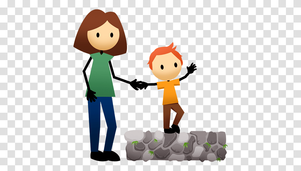 Activities Active For Life Balancing Kid Cartoon, Person, Hand, Birthday Cake, People Transparent Png