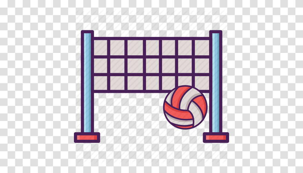Activity Ball Beach Field Net Sport Volley Icon, Rug, Fence Transparent Png
