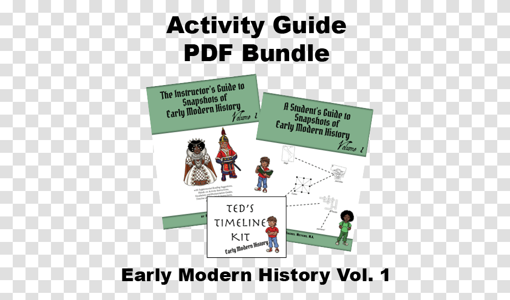Activity Guide Pdf Bundle Early Modern Vol 1 Website Sharing, Advertisement, Poster, Flyer, Paper Transparent Png