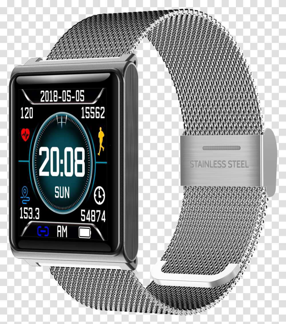 Activity Tracker, Wristwatch, Digital Watch, Chain Mail, Armor Transparent Png