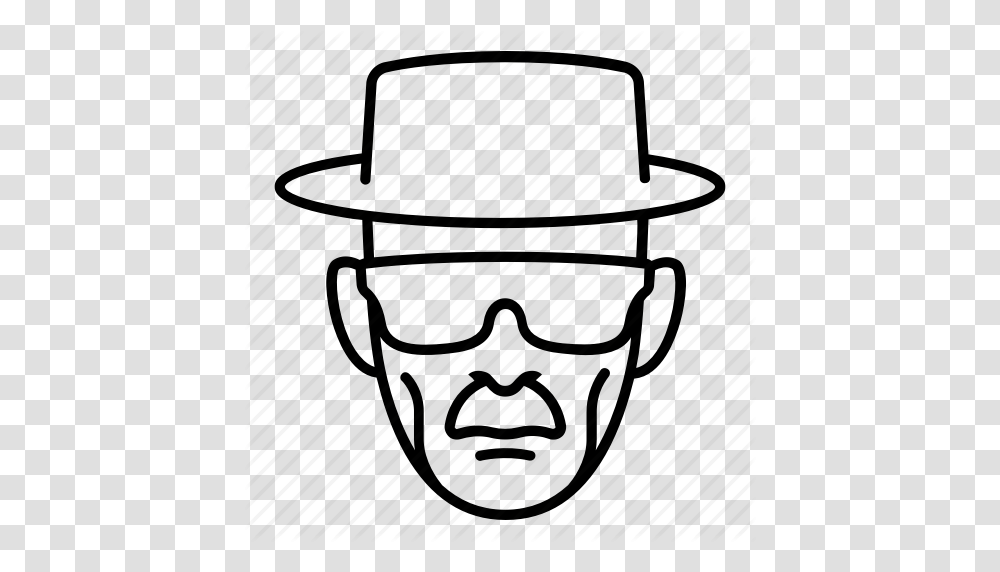 Actor Breaking Bad Character Glasses Heisenberg Walter White Icon, Apparel, Cowboy Hat, Helmet Transparent Png