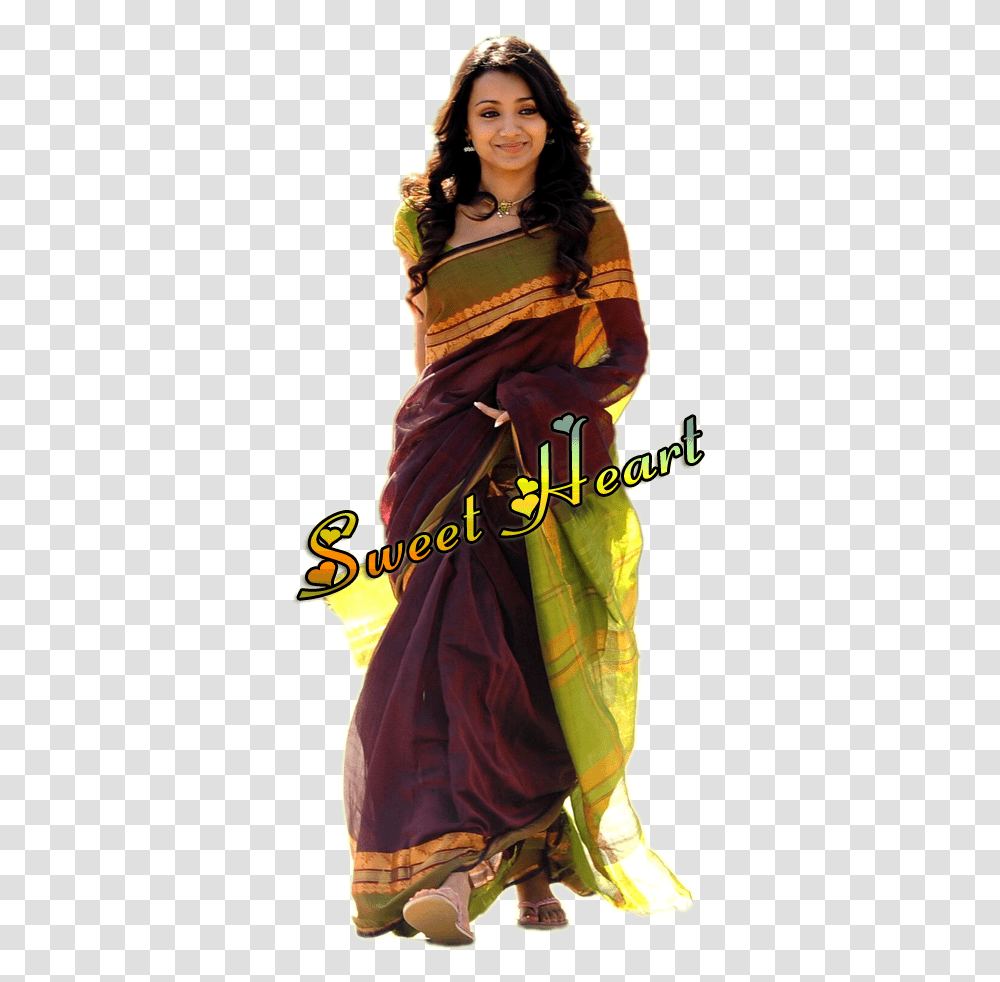 Actor Saree Poses For Photography, Person, Female, Leisure Activities Transparent Png