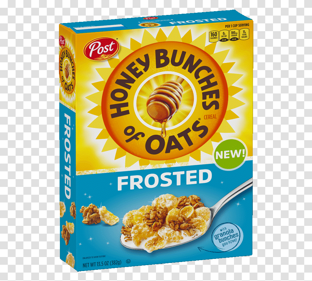 Actual Good File Honey Bunches Of Oats Frosted, Snack, Food, Spoon, Cutlery Transparent Png