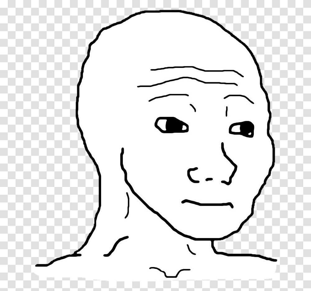 Actual Wojak Know That Feel, Face, Person, Human, Head Transparent Png