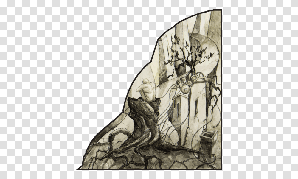 Acuarela Sobre Papel Illustration, Painting, Drawing, Statue Transparent Png