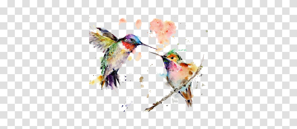 Acuarela Watercolor Wild Animals Painting, Hummingbird, Bee Eater, Art, Graphics Transparent Png