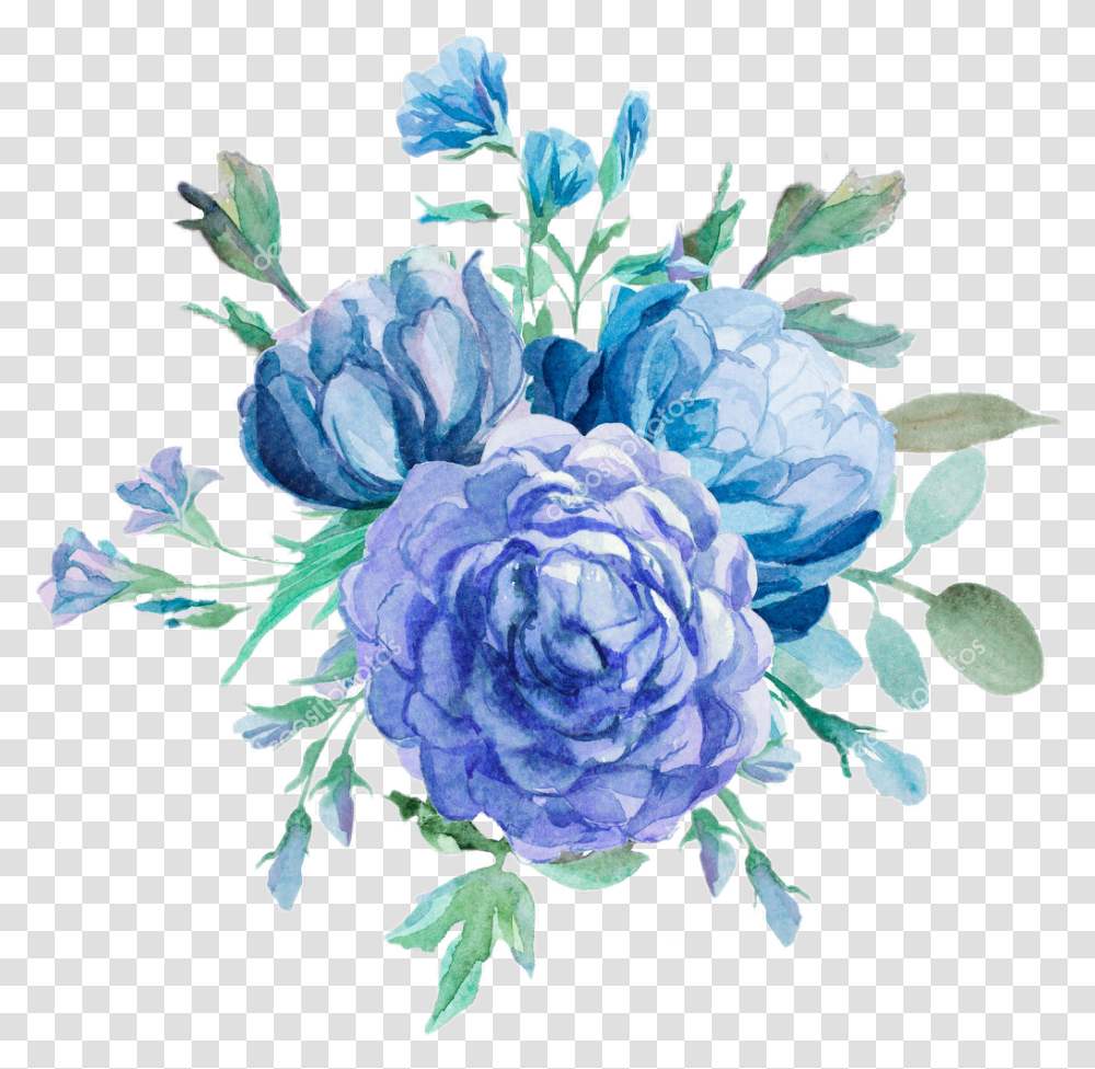Acuarelas Rosasazules Blue Peonies Background, Plant, Floral Design Transparent Png
