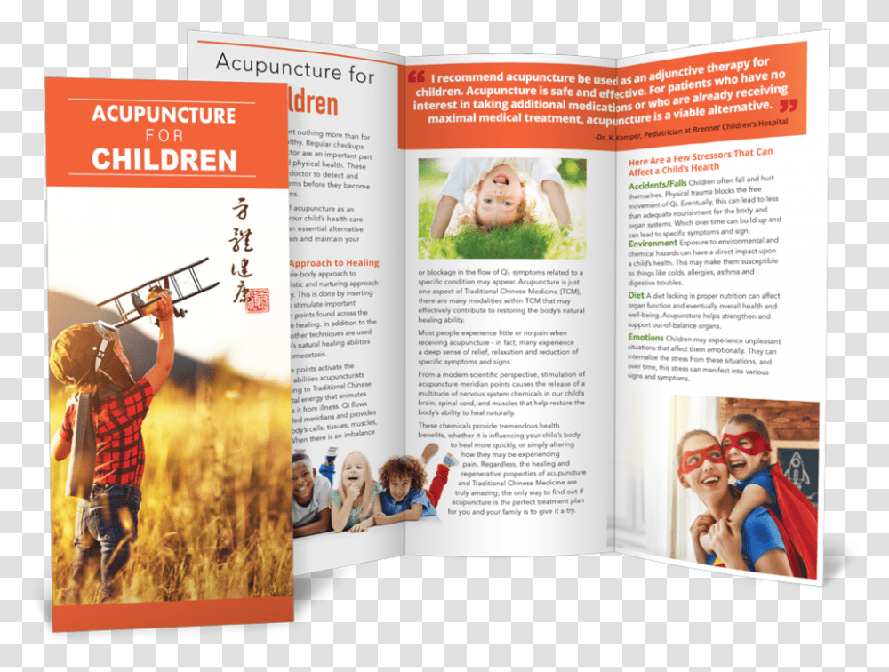 Acupuncture For Children Acupuncture Brochures, Flyer, Poster, Paper, Advertisement Transparent Png