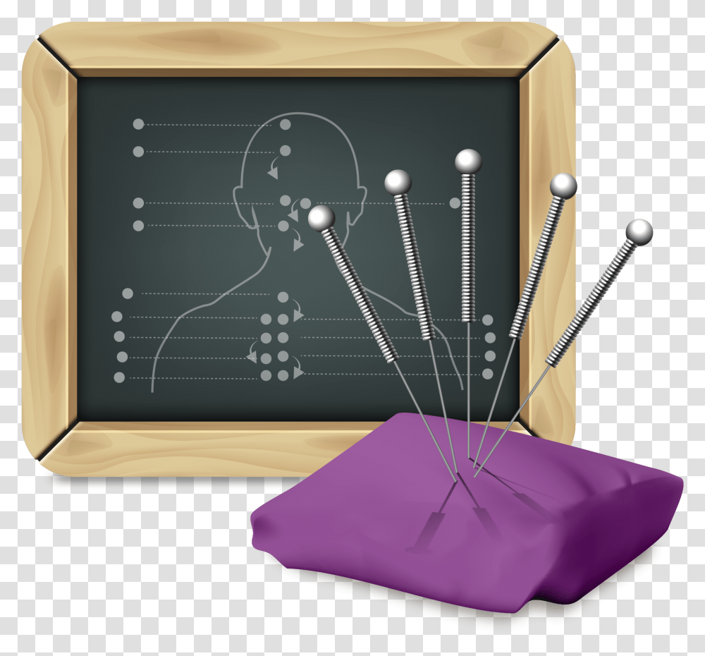 Acupuncture, Lamp, Pin, Blackboard Transparent Png