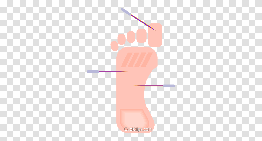 Acupuncture Royalty Free Vector Clip Art Illustration, Hand, Toe, Heel, Fist Transparent Png