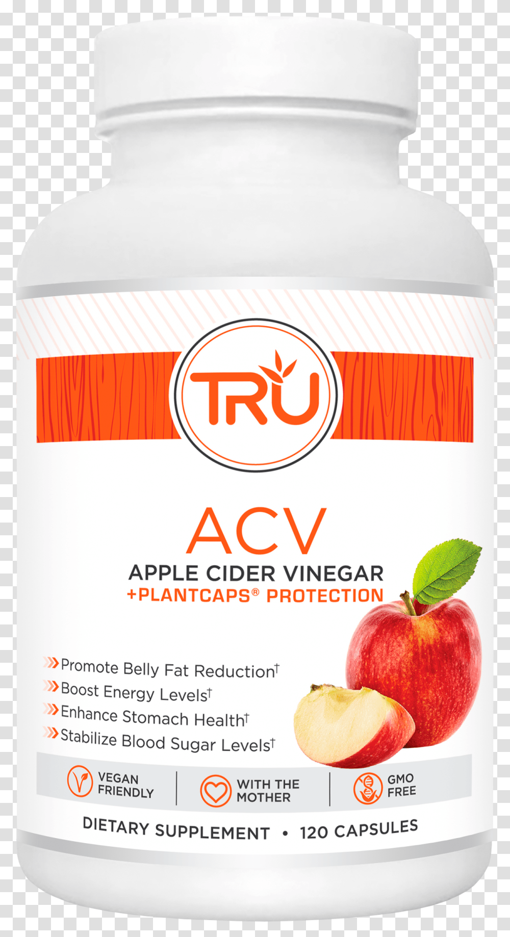 Acv Tru Supplement, Plant, Fruit, Food, Beverage Transparent Png
