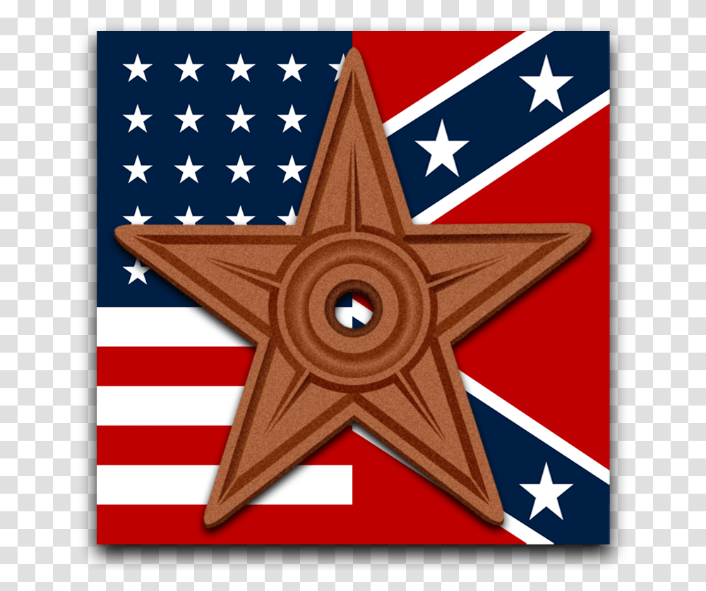 Acw Barnstar Southern Union Mafia, Flag, Cross, Star Symbol Transparent Png
