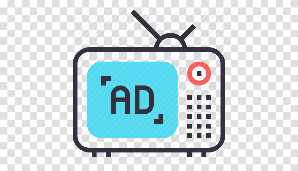 Ad Marketing Media Multimedia Promotion Television Tv Icon, Number, Word Transparent Png