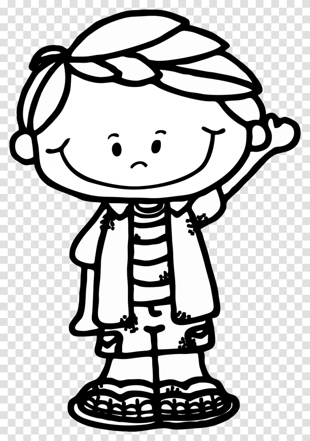 Ad Tad Bw Clipart Kids Clip Art, Stencil, Performer, Drawing, Crowd Transparent Png